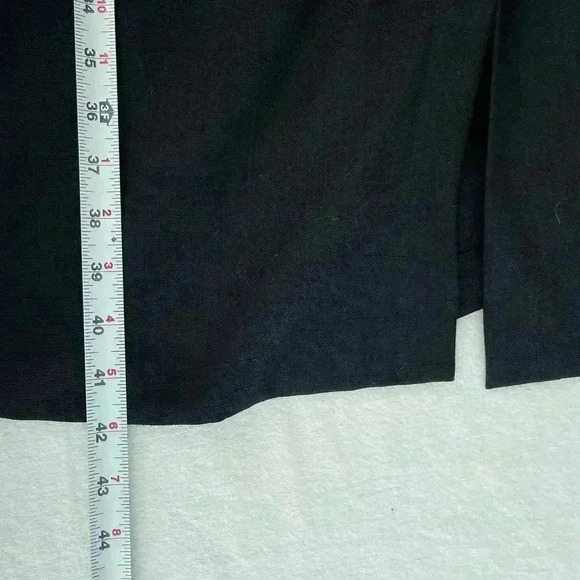 Vintage Brownestone Studio Midi Dress Size 14 Black Button Shift Whimsygoth - Picture 7 of 9